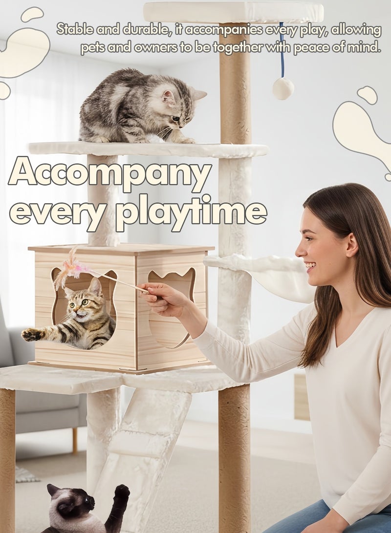 Kidle Cat Tree Cat Climbing Frame Cat Tower Cat Toys for Kittens Cat House Activity and Rest - Image 3